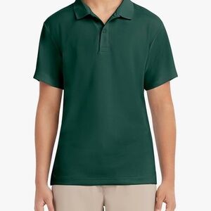 IZOD Young Men's Short Sleeve Performance Polo Green Shirt Size L (38/39)